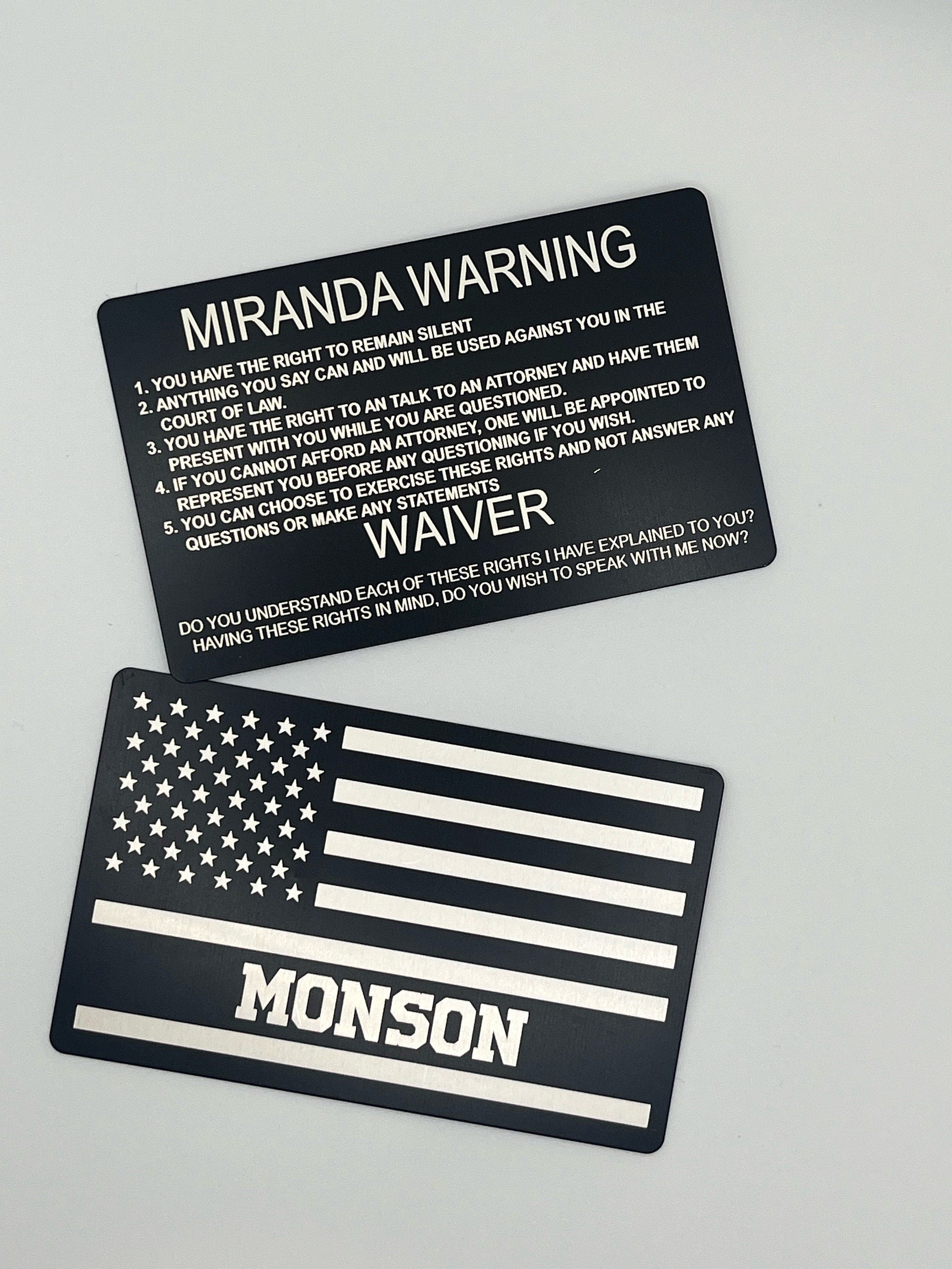 Police Duty Gear Rack with Lockbox Safe + FREE Metal Miranda Card—Custom