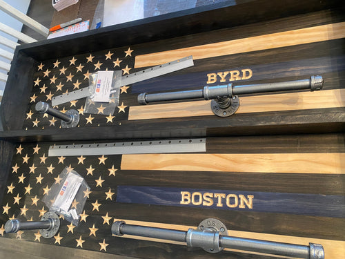 Police gear duty rack with vest and belt holder (FREE MIRANDA CARD!)